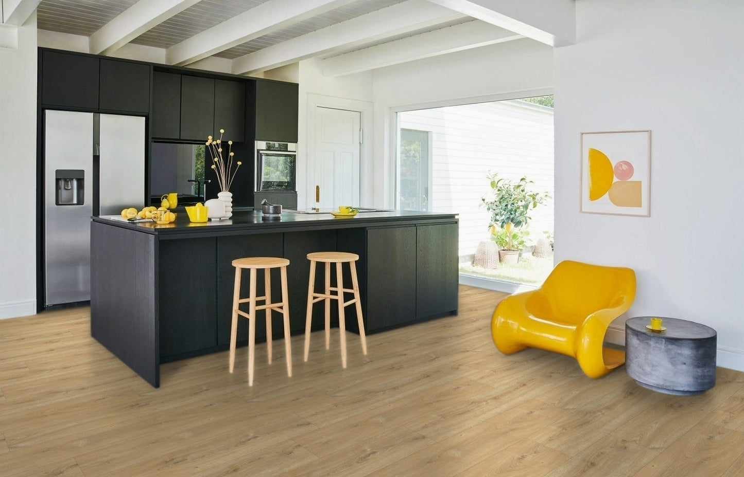 Oak Nova Limed - Basic 600 4V 8mm AC4/Class 32 Wide Plank