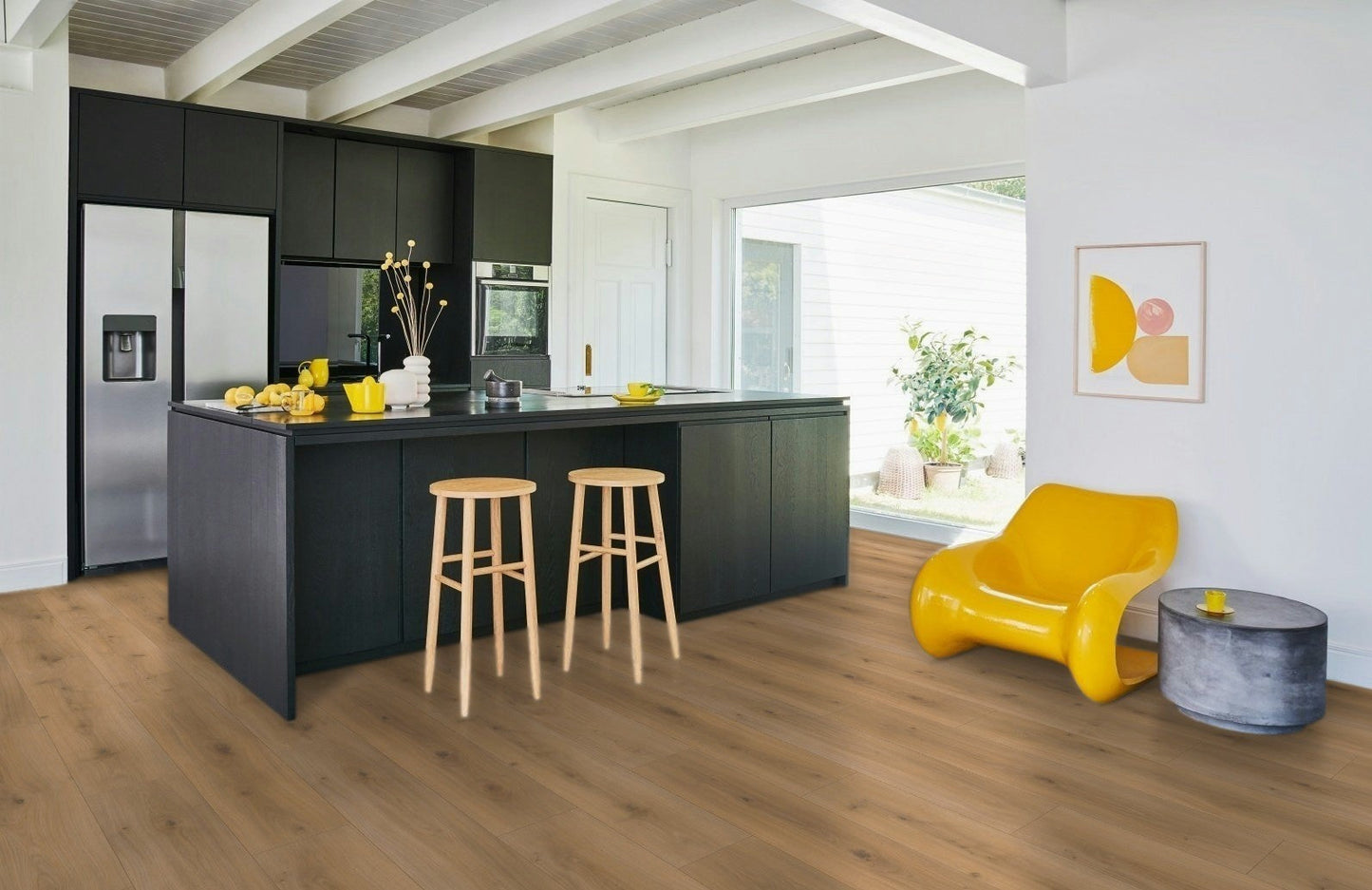 Oak Horizont Natural - Basic 600 4V 8mm AC4/Class 32 Wide Plank